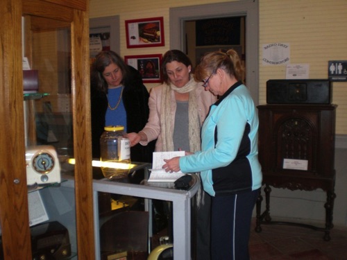 2009-11-17 Museum Village Board visits “Radio Days” exhibit. P1010877.jpg